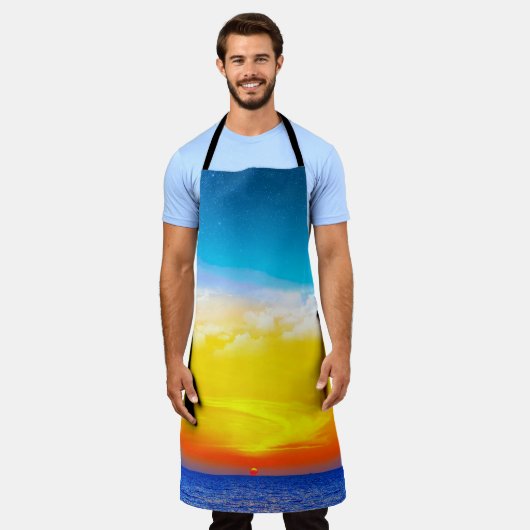 Ocean Sunrise Apron Schürze (Getragen)