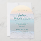 Ocean Sunrise Bridal Dusche Einladungen (Vorderseite)