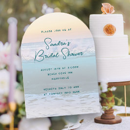 Ocean Sunrise Bridal Dusche Einladungen