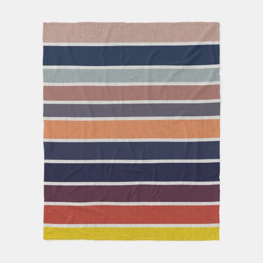 Ocean Sunrise Colors Leinwand Fleecedecke (Vorderseite)