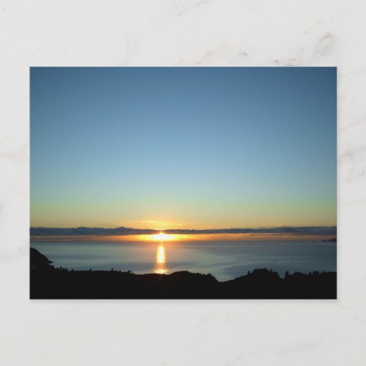 Ocean Sunrise Coromandel Neuseeland Postkarten (Vorderseite)