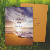 Ocean Sunrise Denken Sie an Ihre Scripture Card Karte