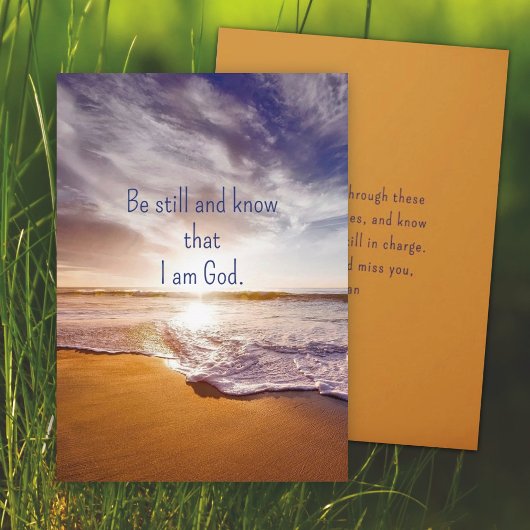 Ocean Sunrise Denken Sie an Ihre Scripture Card Karte