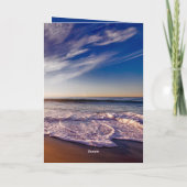 Ocean Sunrise Denken Sie an Ihre Scripture Card Karte (Rückseite)