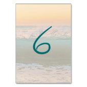 Ocean Sunrise Empfang Tischnummer Cards (Vorderseite)