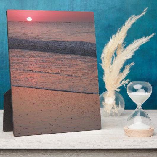 Ocean Sunrise Fotoplatte (Seite)