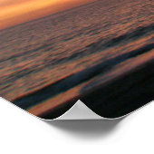 Ocean Sunrise in Dezember Poster (Ecke)