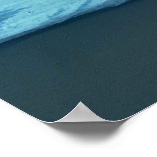 Ocean Sunrise Landschaft Kunst Poster (Ecke)