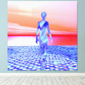 Ocean Sunrise Leinwanddruck (Insitu (Holzboden))
