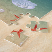 Ocean Sunrise, Meeresschildkröten, Sterne, Muschel Puzzle (Seite)