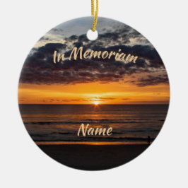 Ocean Sunrise Memoriam Keramik Ornament