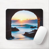 Ocean Sunrise mit Brick Tunnel Mousepad (Mit Mouse)