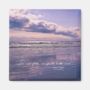 Ocean Sunrise mit einem schönen Zitat von Kate Cho Magnet