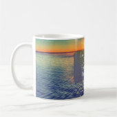 Ocean Sunrise mit Psalms Bible Verse Kaffeetasse (Links)
