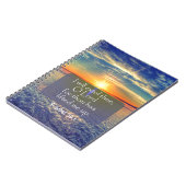 Ocean Sunrise mit Psalms Bible Verse Notizblock (Linke Seite)