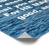 Ocean Sunrise, mit Scripture Verse Matthew 5:43 Poster (Ecke)