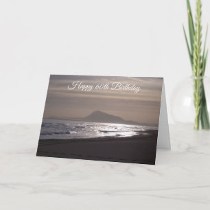 Ocean Sunrise Personalisiert 60. Geburtstag Karte