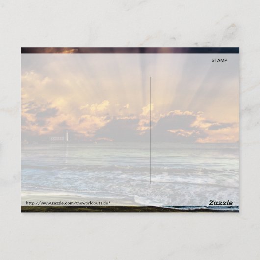 Ocean Sunrise Postkarte (Rückseite)
