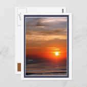 Ocean Sunrise Postkarte (Vorne/Hinten)