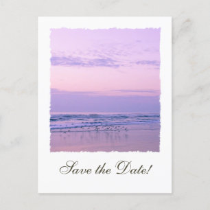 Ocean Sunrise Save the Date Ankündigungspostkarte