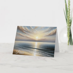 Ocean Sunrise Seascape Beileid Karte