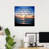 OCEAN SUNRISE SERENITY PRAYER ORIGINAL POSTER (Heimbüro)