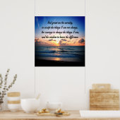 OCEAN SUNRISE SERENITY PRAYER ORIGINAL POSTER (Küche)