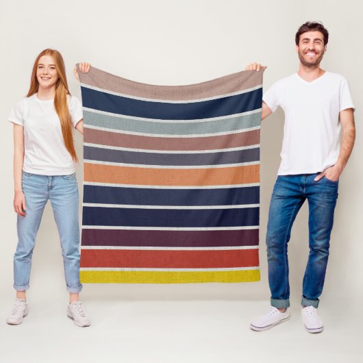 Ocean Sunrise Streifen Fleecedecke (Beispiel)