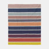 Ocean Sunrise Streifen Fleecedecke (Vorderseite)