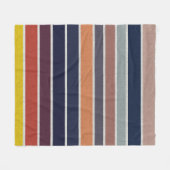 Ocean Sunrise Streifen Fleecedecke (Vorderseite (Horizontal))