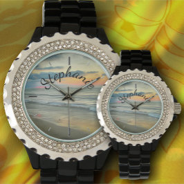 Ocean Sunset 0735 Armbanduhr