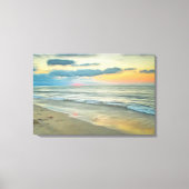 Ocean Sunset 0735 Art Canvas Print Leinwanddruck (Vorderseite)