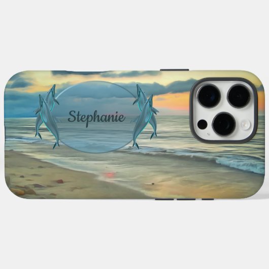 Ocean Sunset 0735 Case-Mate iPhone Hülle (Rückseite (Horizontal))