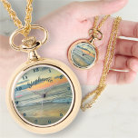 Ocean Sunset 0735 Necklace Watch Armbanduhr<br><div class="desc">Malerei "Ocean Sunset 0735" Collection Personalize auf der Produktseite oder klicken Sie auf die Schaltfläche "Anpassen" für weitere Designoptionen. Design entworfen aus meinem Bild "Ocean Sunset 0735",  das den Strand bei Sonnenuntergang in der Nähe des Hotel Krystal in Puerto Vallarta,  Mexiko. Matching Produkte sind in dieser Sammlung verfügbar.</div>