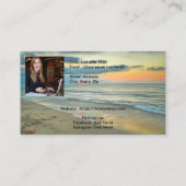 Ocean Sunset 0735 Visitenkarte (Rückseite)