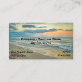 Ocean Sunset 0735 Visitenkarte (Vorderseite)