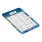 Ocean Sunset 2018 Calendar Magnet (Rechte Seite)