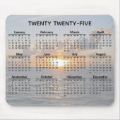 Ocean Sunset 2025 Calendar Mousepad (Vorne)
