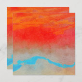 Ocean Sunset Abstrakt (Vorne/Hinten)