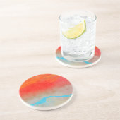 Ocean Sunset Abstrakt Getränkeuntersetzer (Seite)