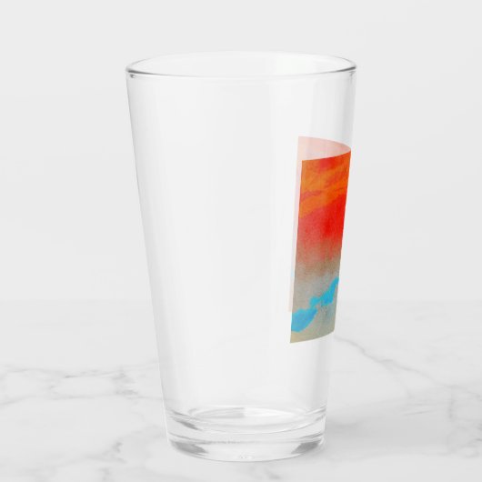 Ocean Sunset Abstrakt Glas (Rechts)