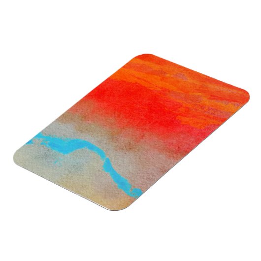 Ocean Sunset Abstrakt Magnet (Linke Seite)