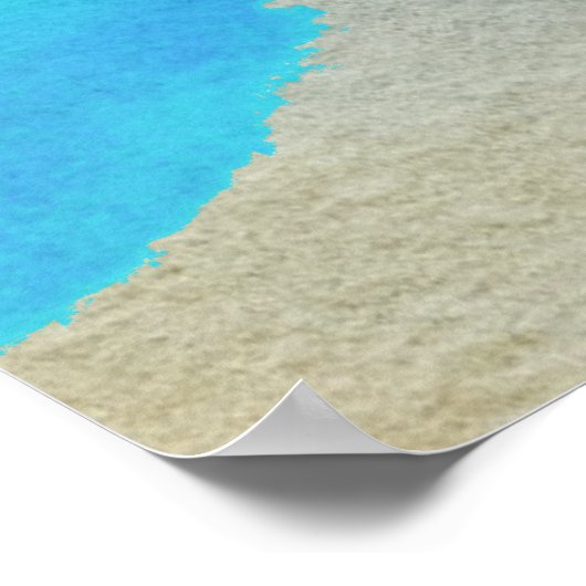 Ocean Sunset Abstrakt Poster (Ecke)