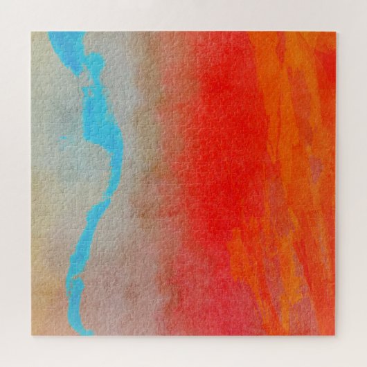 Ocean Sunset Abstrakt Puzzle (Horizontal)