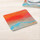 Ocean Sunset Abstrakt Rechteckiger Pappuntersetzer (angewinkelt)