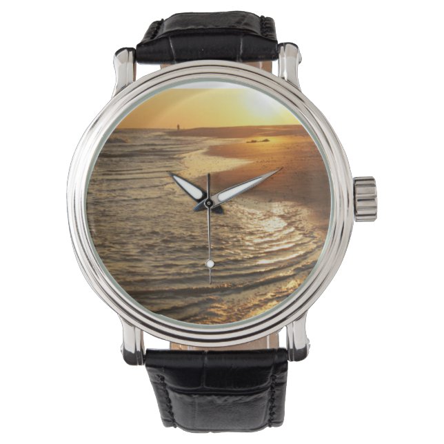 Ocean Sunset Armbanduhr (Vorderseite)