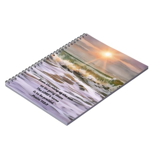 Ocean Sunset Art Bible Journal Notizblock (Linke Seite)