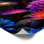 Ocean Sunset Art Poster (Ecke)