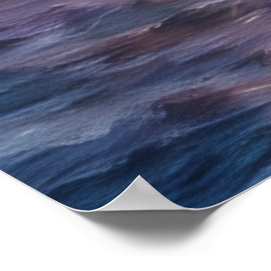 Ocean Sunset Beach Art Poster (Ecke)