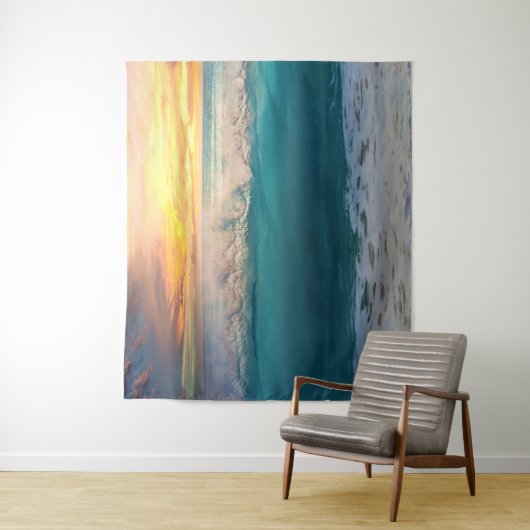 Ocean Sunset Beach Foto 193 Wandteppich (Beispiel)